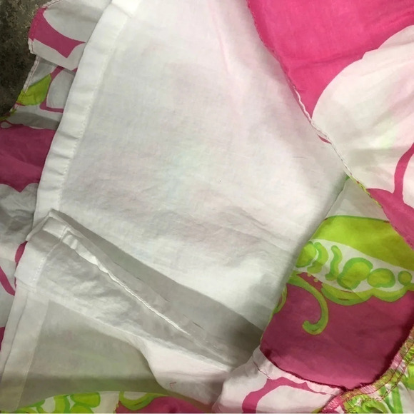 Lilly Pulitzer Blair Printed‎ Silk Dress Hotty Pink She’s A Piston women’s Sz 8 - Picture 5 of 5